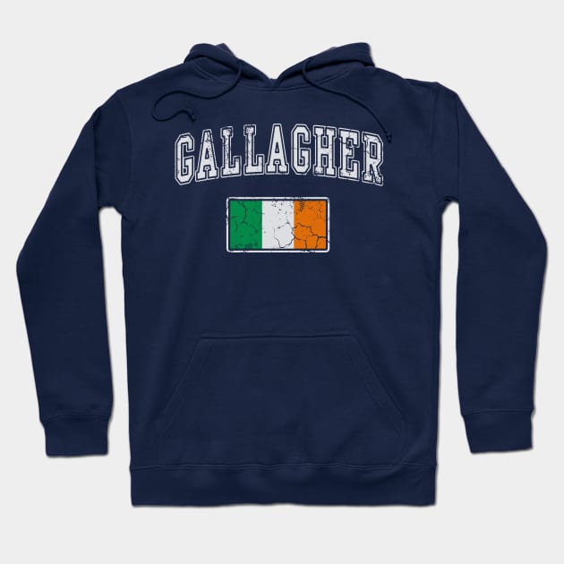 Gallagher Irish Flag Ireland St Patricks Day Hoodie by E